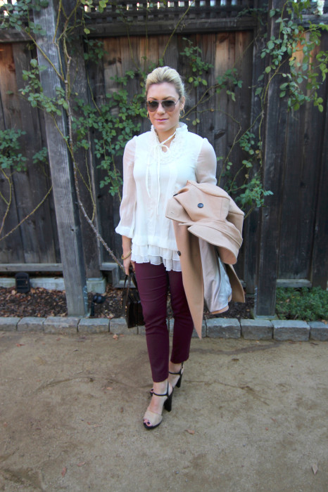 Romantic Ruffles and Merlot Pants for Wine Country